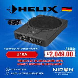 Subwoofer Autoamplificado 10" + Instalación